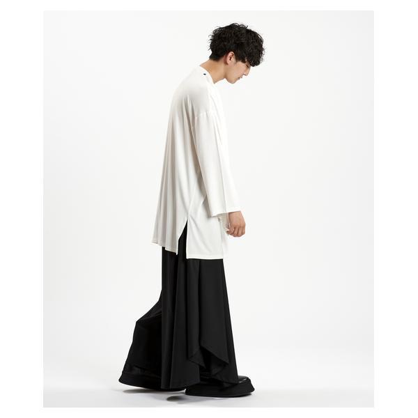 ノーアイディー（NO ID．）/フリルストールディープV/N−Tシャツ Tシャツ