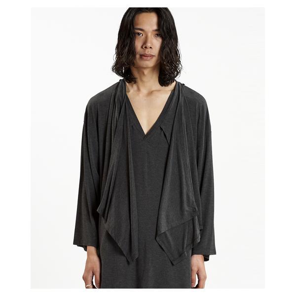 ノーアイディー（NO ID．）/フリルストールディープV/N−Tシャツ Tシャツ