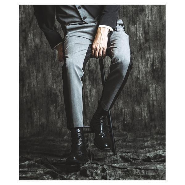 ノーアイディー（NO ID．）/ベルテッドテーパードトラウザーズ