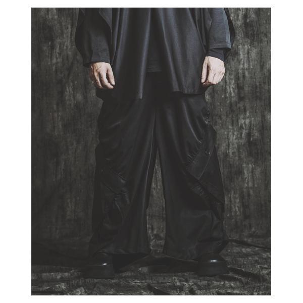 ノーアイディー（NO ID．）/サイドギャザーワイドカーゴPT(パンツ)