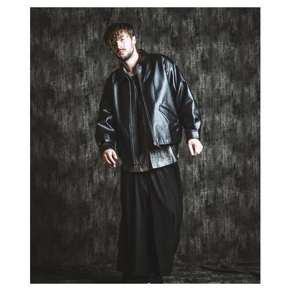 ノーアイディー（NO ID．）/シンセティックレザーZIP BIG−BLZ