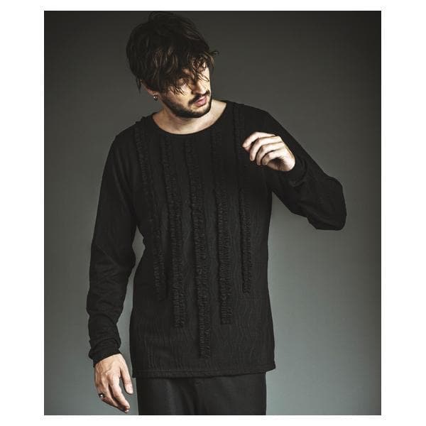 ノーアイディー（NO ID．）/ロープジャカードフリルPO(プルオーバー)