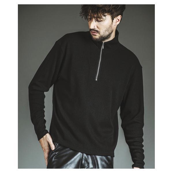 ノーアイディー（NO ID．）/テレコハーフZIP−BIG−PO(プルオーバー)