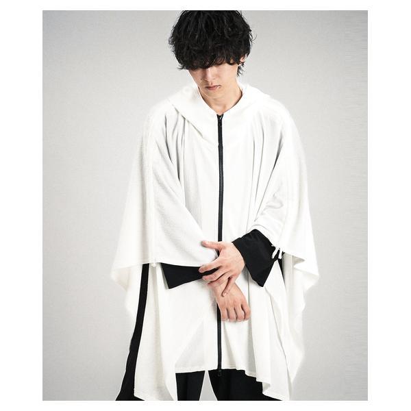 ノーアイディー（NO ID．）/DrawstringHoodedPoncho/ドローストリングスフーデッドポンチョ_2