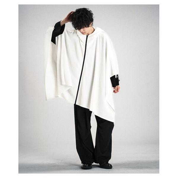 ノーアイディー（NO ID．）/DrawstringHoodedPoncho/ドローストリングスフーデッドポンチョ_3