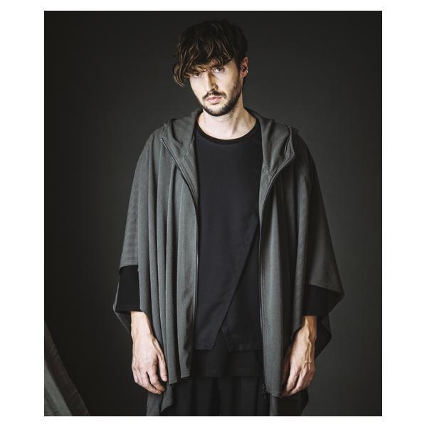 ノーアイディー（NO ID．）/DrawstringHoodedPoncho/ドローストリングスフーデッドポンチョ_11