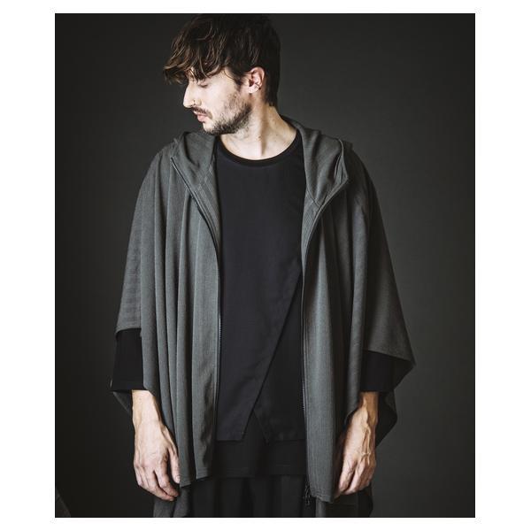 ノーアイディー（NO ID．）/DrawstringHoodedPoncho/ドローストリングスフーデッドポンチョ_12