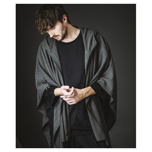 ノーアイディー（NO ID．）/DrawstringHoodedPoncho/ドローストリングスフーデッドポンチョ_14