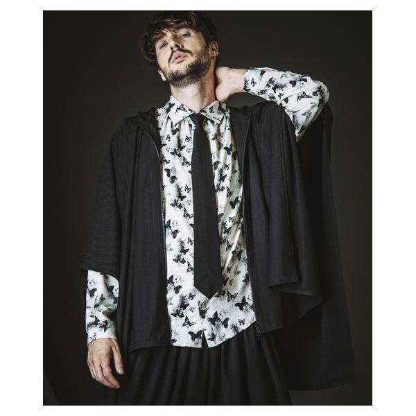 ノーアイディー（NO ID．）/DrawstringHoodedPoncho/ドローストリングスフーデッドポンチョ_1