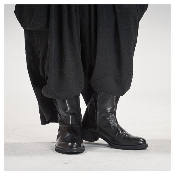 ノーアイディー（NO ID．）/LayeredHeelBoots/レイヤードヒールブーツ