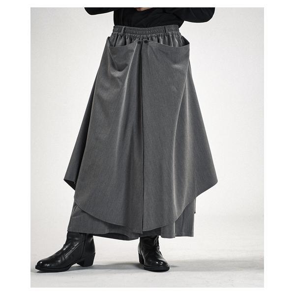 ノーアイディー（NO ID．）/LayeredCapeBaggyTrousers/レイヤードケープバギートラウザーズ_3