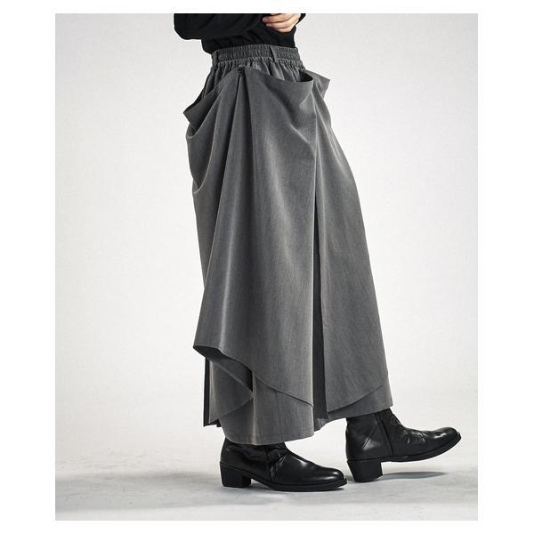 ノーアイディー（NO ID．）/LayeredCapeBaggyTrousers/レイヤードケープバギートラウザーズ_4