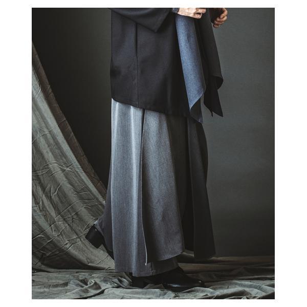 ノーアイディー（NO ID．）/LayeredCapeBaggyTrousers/レイヤードケープバギートラウザーズ_17
