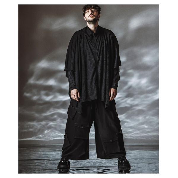 ノーアイディー（NO ID．）/Asymmetry Wide Cargo Pants / アシンメトリーワイドカーゴパンツ_2