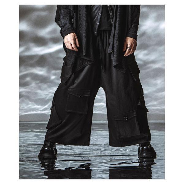 ノーアイディー（NO ID．）/Asymmetry Wide Cargo Pants / アシンメトリーワイドカーゴパンツ_6