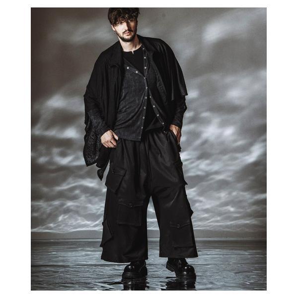 ノーアイディー（NO ID．）/Asymmetry Wide Cargo Pants / アシンメトリーワイドカーゴパンツ_9