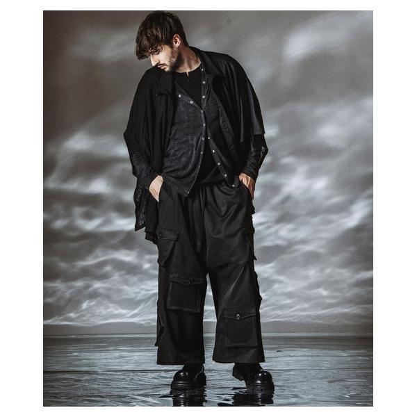 ノーアイディー（NO ID．）/Asymmetry Wide Cargo Pants / アシンメトリーワイドカーゴパンツ_10