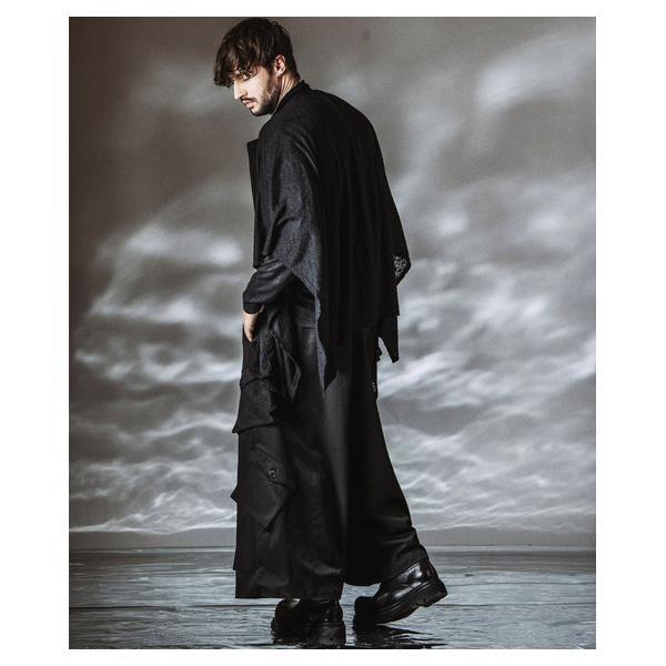 ノーアイディー（NO ID．）/Asymmetry Wide Cargo Pants / アシンメトリーワイドカーゴパンツ_11