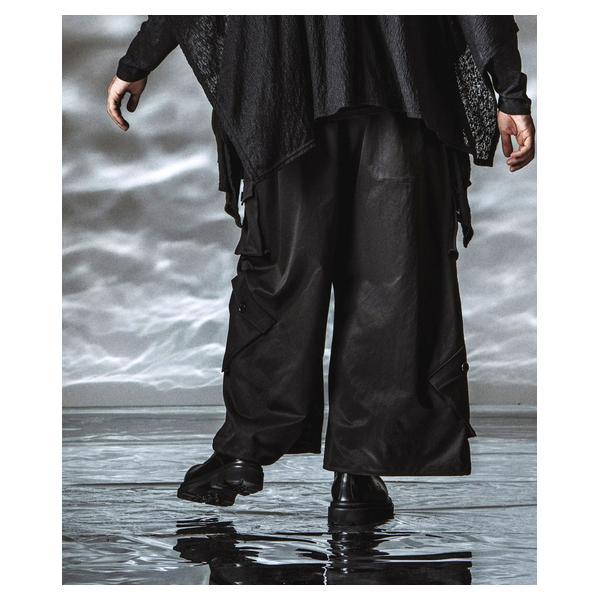 ノーアイディー（NO ID．）/Asymmetry Wide Cargo Pants / アシンメトリーワイドカーゴパンツ_12