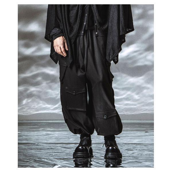 ノーアイディー（NO ID．）/Asymmetry Wide Cargo Pants / アシンメトリーワイドカーゴパンツ_16