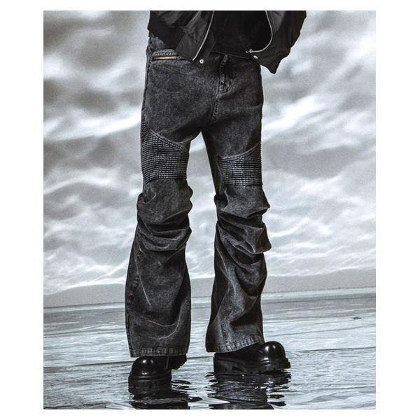 ノーアイディー（NO ID．）/【NO ID．】Langwid Riders Pants / ラングウィッドライダースパンツ
