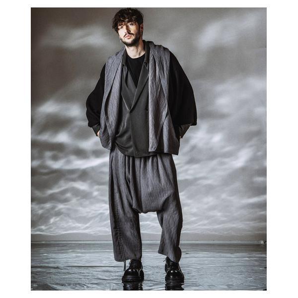 ノーアイディー（NO ID．）/【NO ID．】Drawstrings Sarrouel Pants / ドローストリングスサルエル_3
