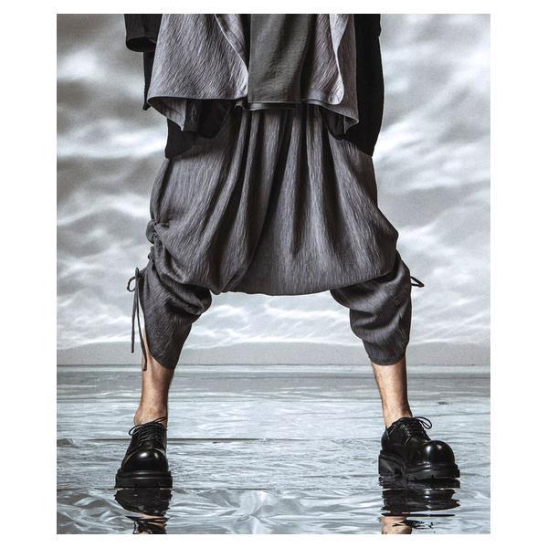 ノーアイディー（NO ID．）/【NO ID．】Drawstrings Sarrouel Pants / ドローストリングスサルエル