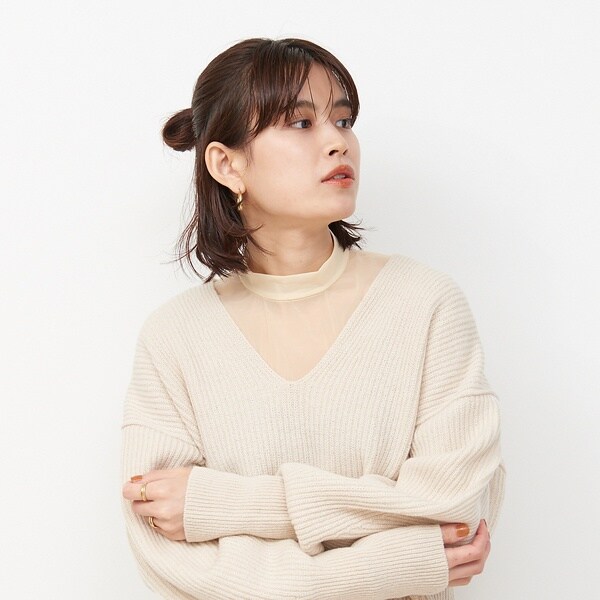 ルージュ・ヴィフ ラクレ（Rouge vif la cle）/シースルーブラウス ルージュ・ヴィフ ラクレ（Rouge vif la cle）/シースルーブラウスの