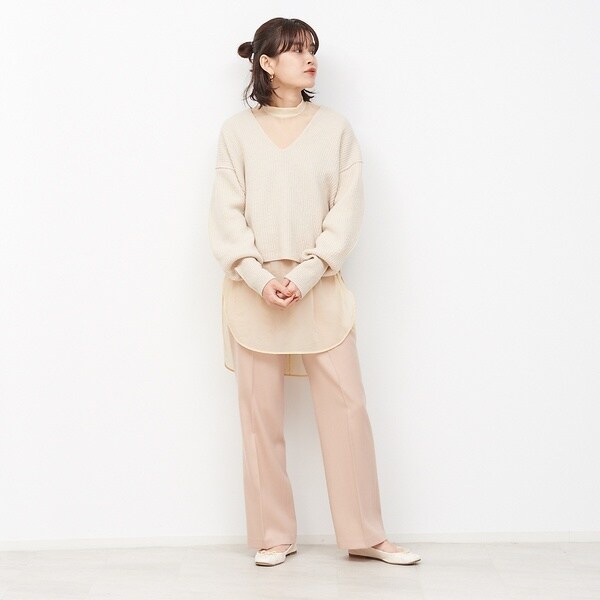 ルージュ・ヴィフ ラクレ（Rouge vif la cle）/シースルーブラウスの