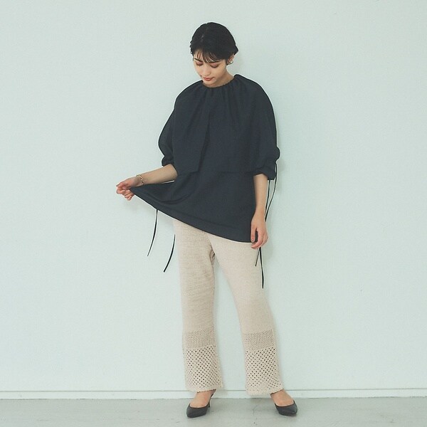 ルージュ・ヴィフ ラクレ(Rouge vif la cle)/レーシーニットパンツ ルージュ・ヴィフ ラクレ(Rouge vif la cle)/レーシーニットパンツ
