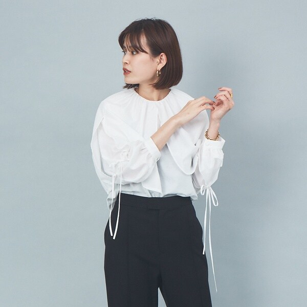 ルージュ・ヴィフ ラクレ（Rouge vif la cle）/大衿ブラウス