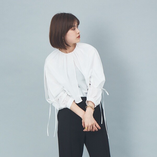 ルージュ・ヴィフ ラクレ（Rouge vif la cle）/大衿ブラウス