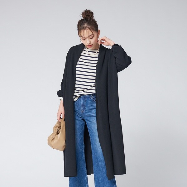 ルージュ・ヴィフ ラクレ（Rouge vif la cle）/接結ニットコート