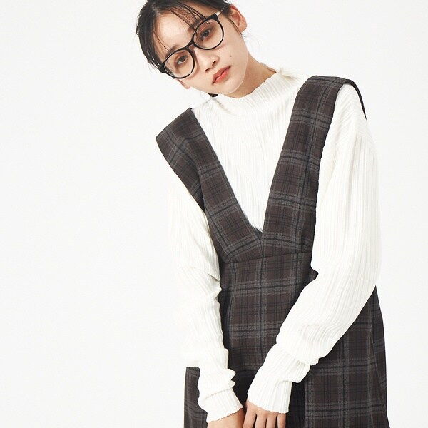 ルージュ・ヴィフ ラクレ（Rouge vif la cle）/プリーツニット