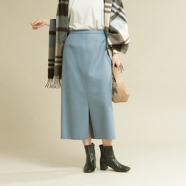 ルージュ・ヴィフ ラクレ（Rouge vif la cle）/フェイクメルトンジャージータイトスカート