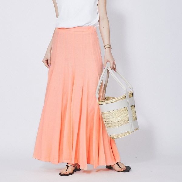 ルージュ・ヴィフ ラクレ（Rouge vif la cle）/リネン製品染スカート