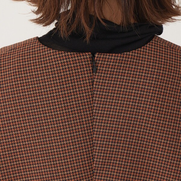 ルージュ・ヴィフ ラクレ（Rouge vif la cle）/チェックVネック