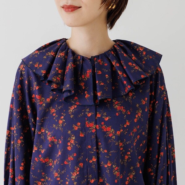 ルージュ・ヴィフ ラクレ（Rouge vif la cle）/フラワープリントフリル