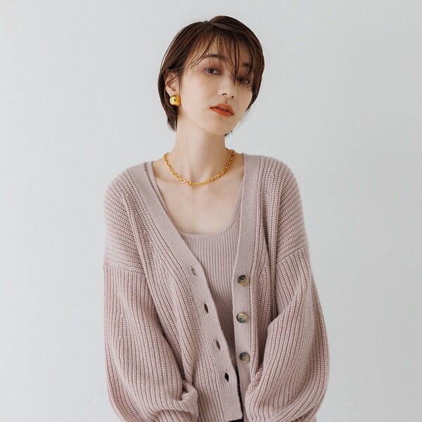 ルージュ・ヴィフ ラクレ（Rouge vif la cle）/ウール混アンサンブルニットカーディガンの通販は 13,200円