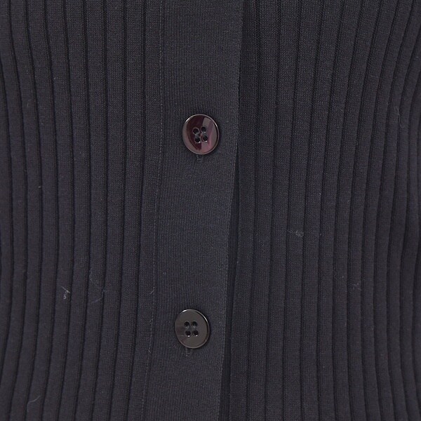 ルージュ・ヴィフ ラクレ（Rouge vif la cle）/コットンシルクリブカーディガン