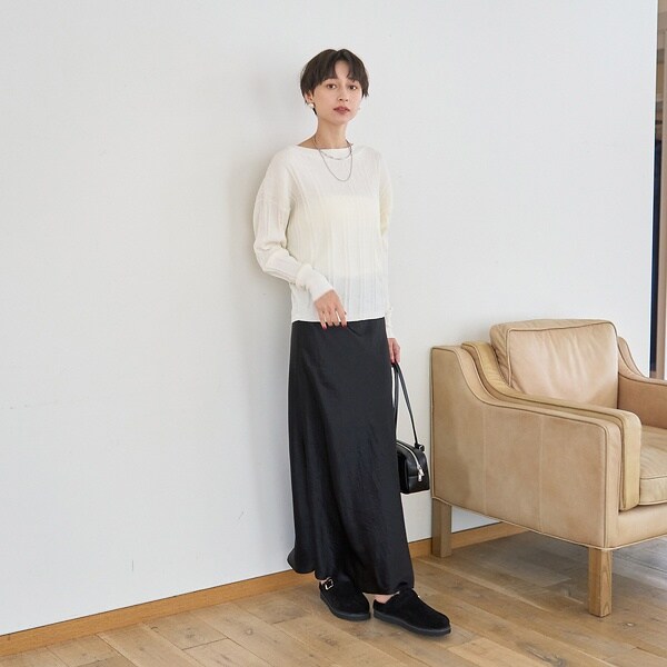 ルージュ・ヴィフ ラクレ（Rouge vif la cle）/【ロングセラー】【定番人気】バイヤスロングナロースカート_12