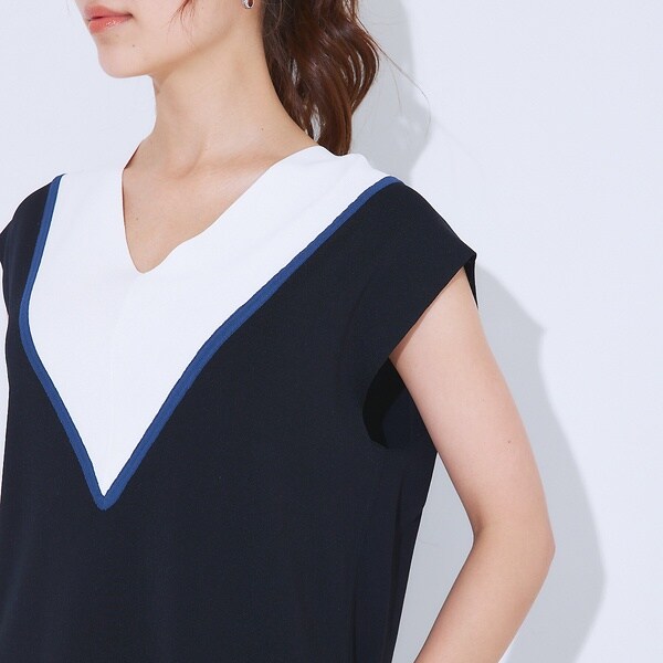 ルージュ・ヴィフ ラクレ（Rouge vif la cle）/Ｖネックニットベスト_14