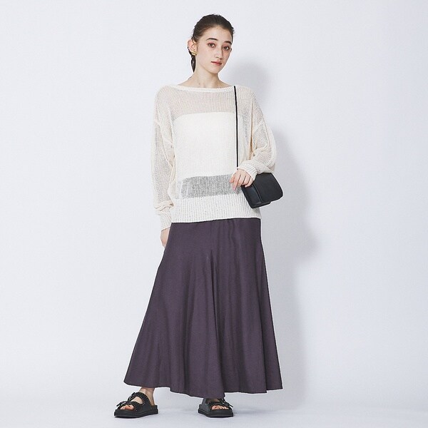 ルージュヴィフ スカート リネン 中古・古着通販】Rouge vif la cle