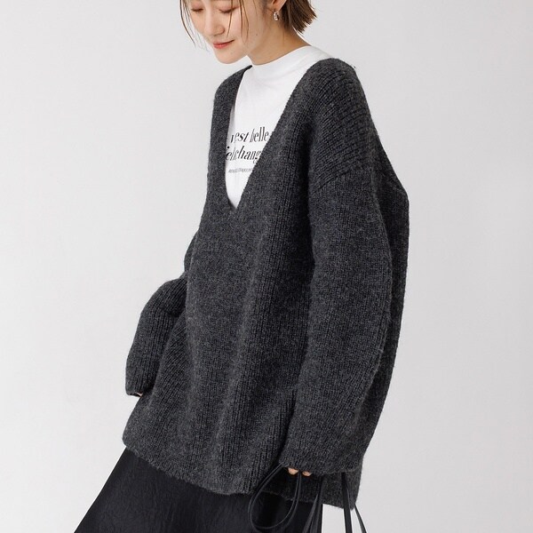 ルージュ・ヴィフ ラクレ（Rouge vif la cle）/畦ニット チュニック