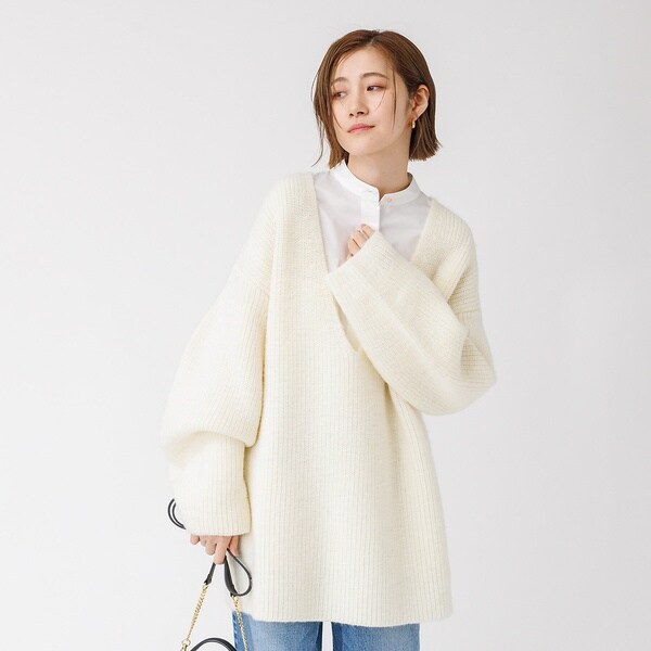 ルージュ・ヴィフ ラクレ（Rouge vif la cle）/畦ニット チュニック_4