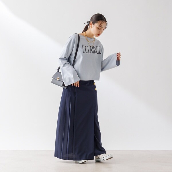 ルージュヴィフラクレ✨ラッププリーツボタンスカート ¥24,200(税込) ルージュ・ヴィフ ラクレ（Rouge vif la cle）/【セットアップ