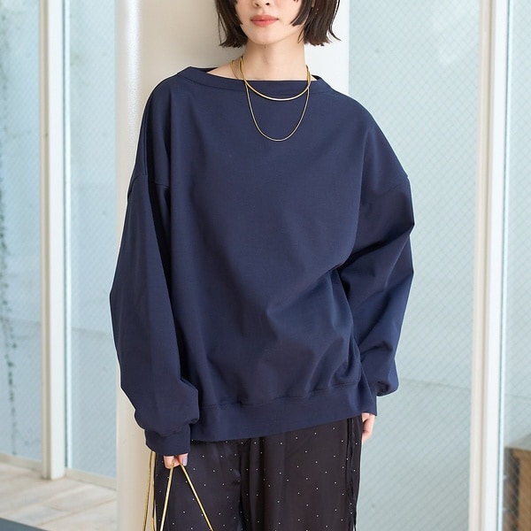 ルージュ・ヴィフ ラクレ（Rouge vif la cle）/ゆるシルエットバックヘンリーカットプルオーバー