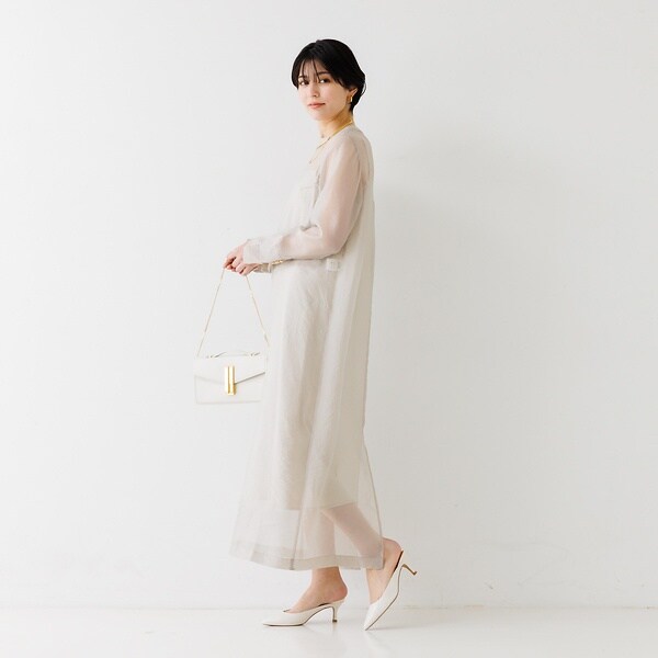 ルージュ・ヴィフ ラクレ（Rouge vif la cle）/オーガンジーレイヤードキャミワンピース◆_11