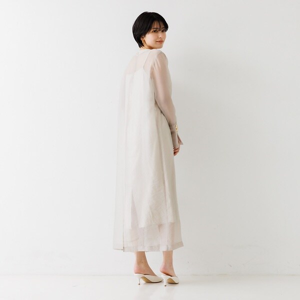 ルージュ・ヴィフ ラクレ（Rouge vif la cle）/オーガンジーレイヤードキャミワンピース◆_12
