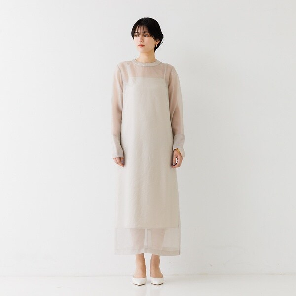 ルージュ・ヴィフ ラクレ（Rouge vif la cle）/オーガンジーレイヤードキャミワンピース◆_14